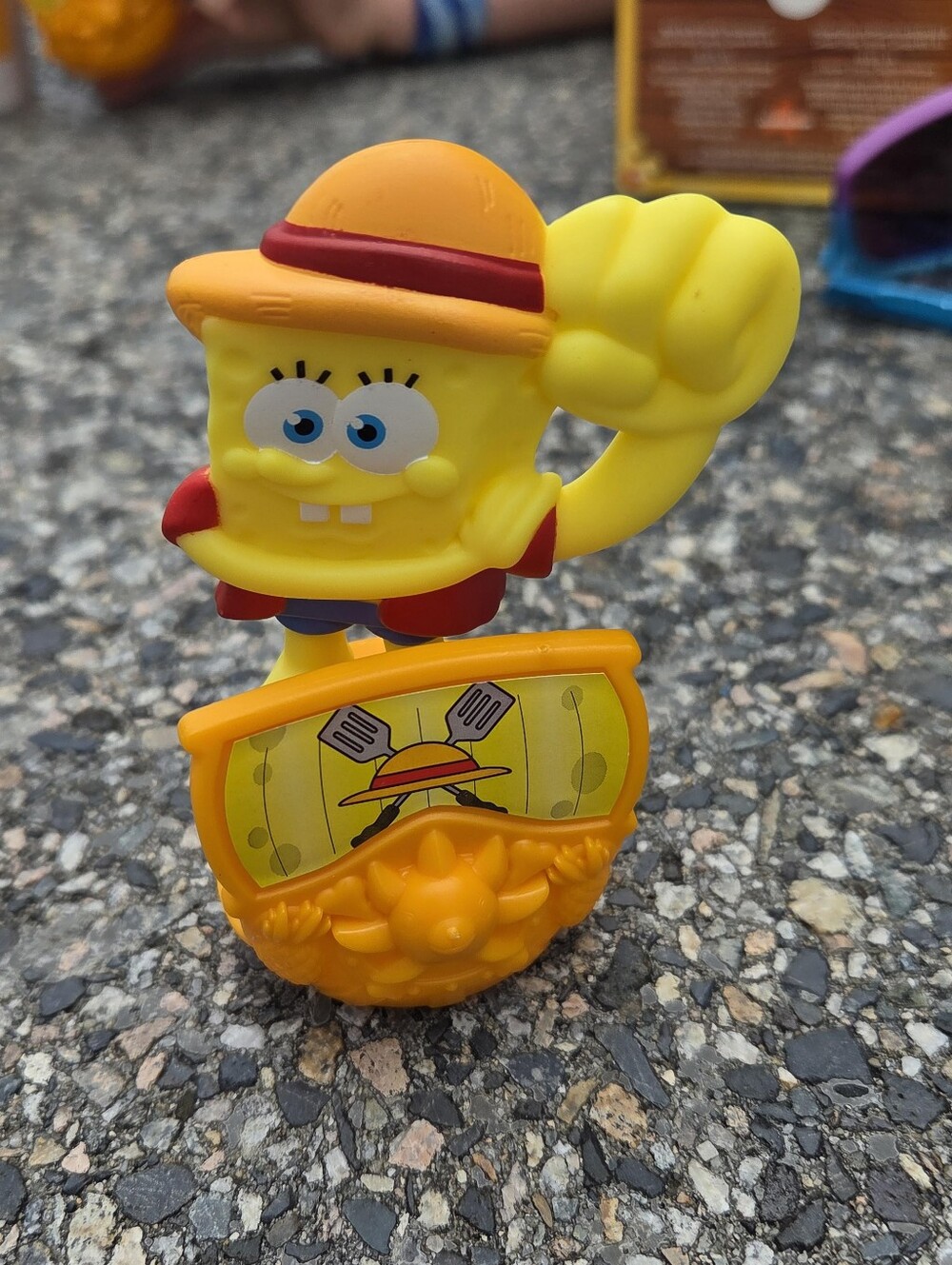 Spongebob Luffy One Piece Mcdolands Collab Happy Meal Toy